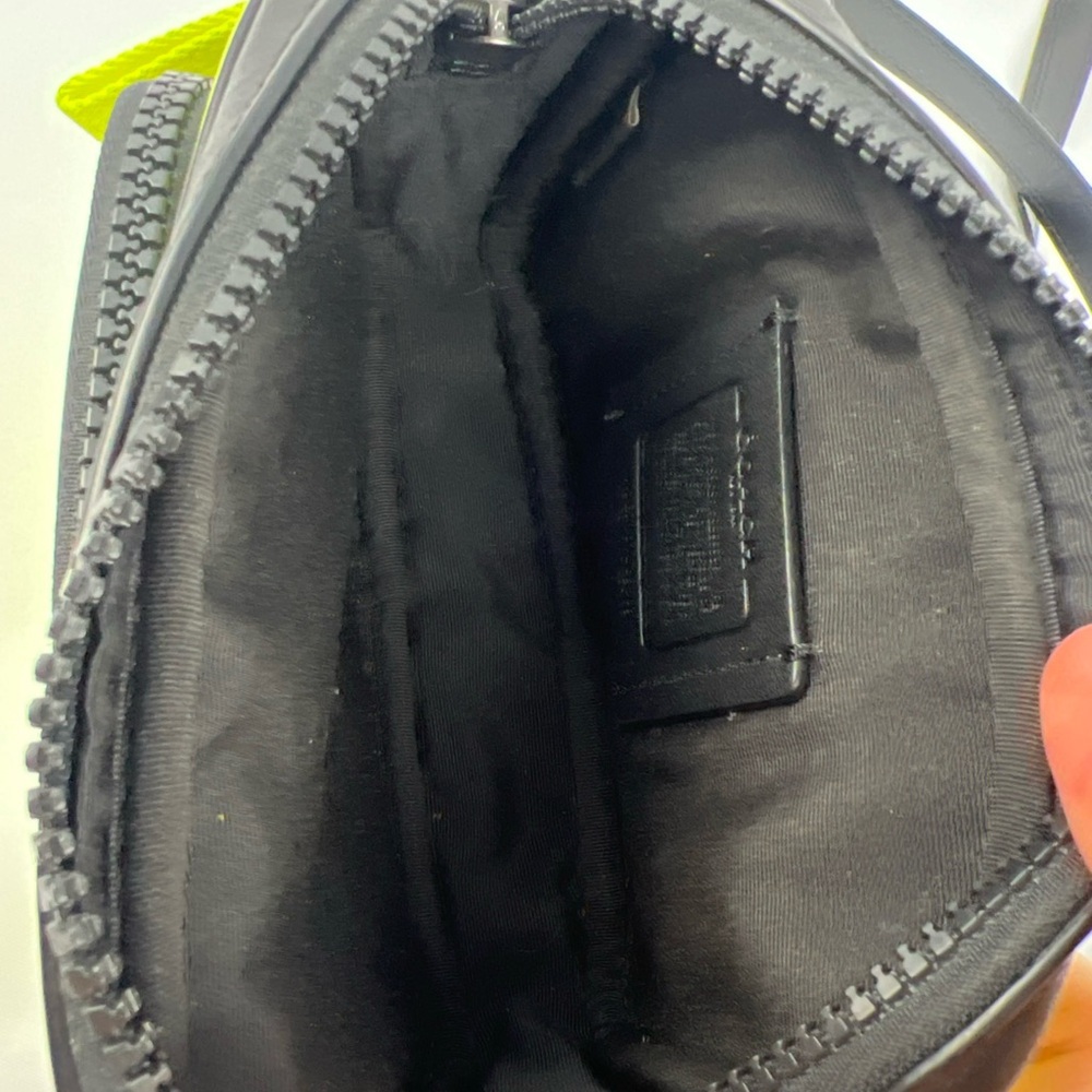 Coach Yellow and Black Belt Bag - Picture 9 of 16